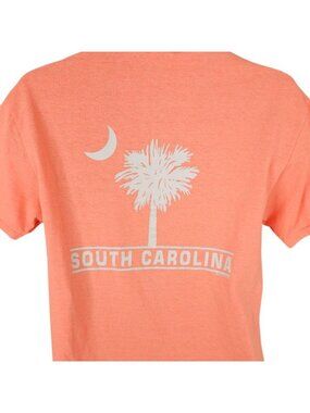 South Carolina T Shirt Mens Size Medium Orange Travel Destination Tee